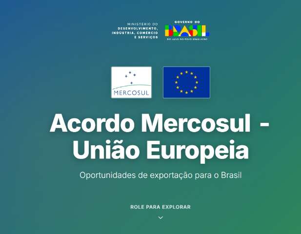 Governo lan&ccedil;a painel com oportunidades ap&oacute;s Acordo Mercosul&ndash;UE