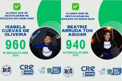 Alunas da rede estadual tamb&eacute;m garantem nota perto de 1000 na reda&ccedil;&atilde;o
