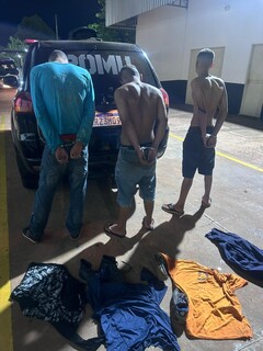 Trio tentava roubar casa de guarda civil quando foi flagrado atirando