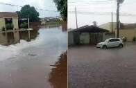 Temporal alaga ruas de Tr&ecirc;s Lagoas e Inmet alerta para chuvas intensas