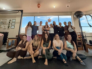Rhandra trocou festa de anivers&aacute;rio por aul&atilde;o de pilates com amigas
