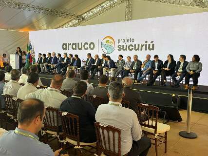 Arauco lan&ccedil;a pedra fundamental de ramal ferrovi&aacute;rio em Inoc&ecirc;ncia