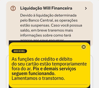 Banco Central decreta &ldquo;fim&rdquo; do Will Bank; veja como ficam contas e faturas 