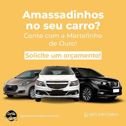 Carro amassado? Martelinho de Ouro Carl&atilde;o tem a solu&ccedil;&atilde;o