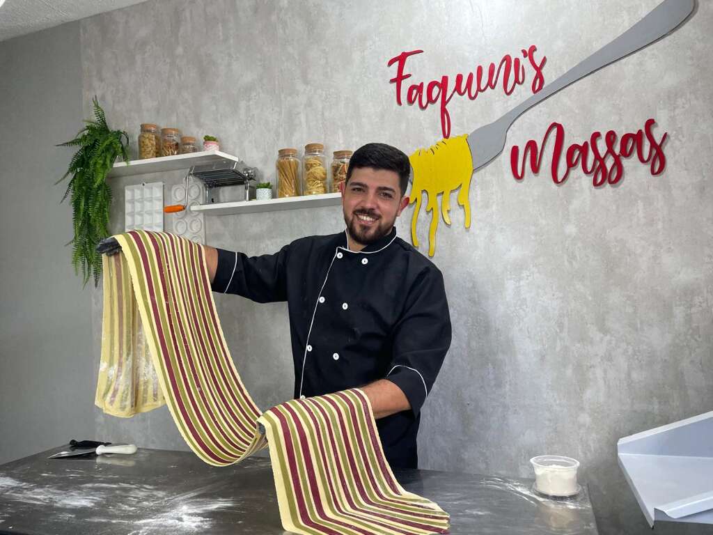 Hallan deixou oficina para apostar em massas artesanais saborizadas