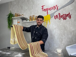 Hallan deixou oficina para apostar em massas artesanais saborizadas