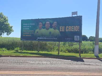 Justi&ccedil;a determina retirada de outro outdoor de Rodolfo Nogueira contra o PT 