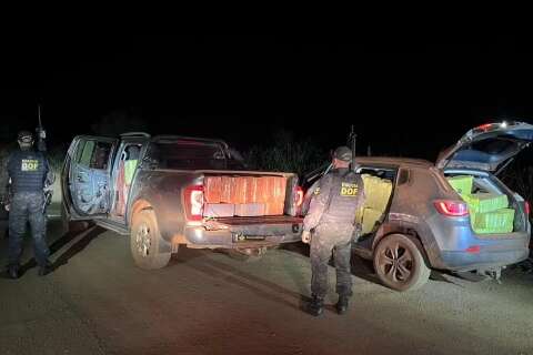 Motoristas abandonam ve&iacute;culos com R$ 4,2 milh&otilde;es em maconha