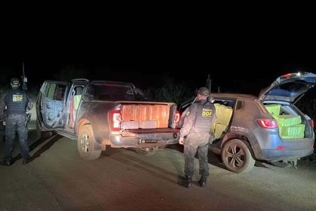 Motoristas abandonam ve&iacute;culos com R$ 4,2 milh&otilde;es em maconha