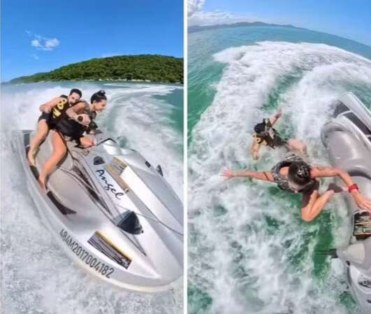 Ana Castela &eacute; 'detonada' ap&oacute;s cair de jet ski e vira alvo de Luana Piovani