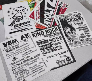 Acervo de flyers preserva quatro d&eacute;cadas da hist&oacute;ria do rock em MS 