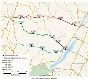 Com nova concess&atilde;o, ped&aacute;gio da BR-262 ser&aacute; de R$ 57 no trajeto completo