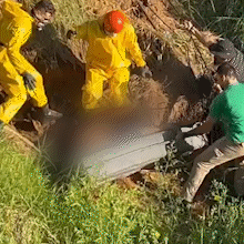 Pol&iacute;cia confirma que homem achado em cova rasa morreu por furtar caixa de som