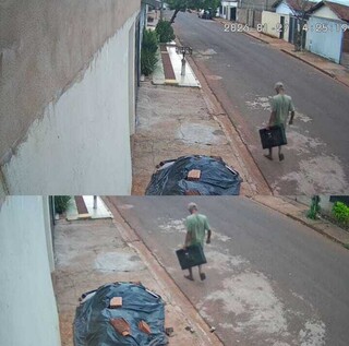 Ladr&atilde;o &eacute; flagrado saindo com TV ap&oacute;s invadir resid&ecirc;ncia no Iracy Coelho