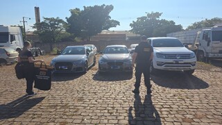 PF apreende carros de luxo de quadrilha que usava MS como rota do tr&aacute;fico 