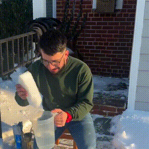 Rafael chocou vizinhos fazendo terer&eacute; com gelo direto da cal&ccedil;ada