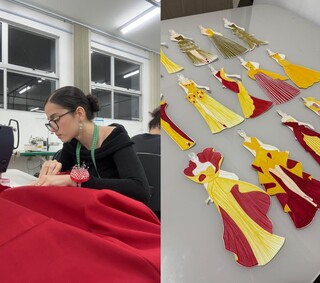 Inspirada no pau-brasil, Beca leva pe&ccedil;a de MS para desfile em Londres