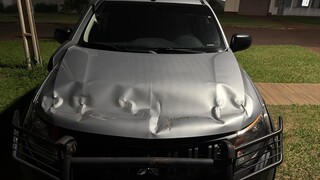 Polícia usa viatura para arrebentar portão e prender líder de facção Polícia usa viatura para arrebentar portão e prender líder de facção