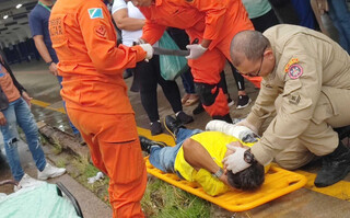 Homem &eacute; atropelado por &ocirc;nibus dentro do Terminal General Os&oacute;rio