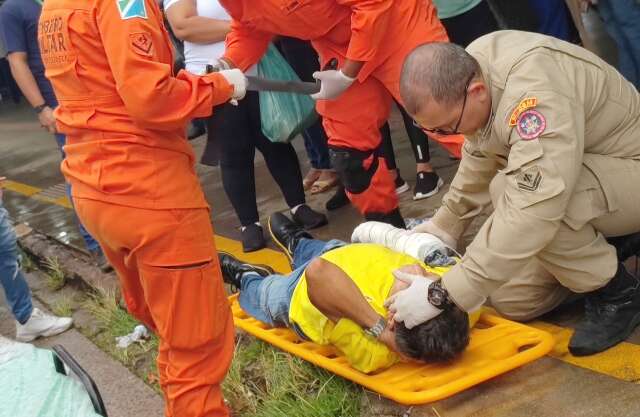 Homem &eacute; atropelado por &ocirc;nibus dentro do Terminal General Os&oacute;rio