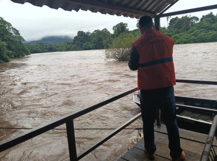 Palmeiras tem alerta de emerg&ecirc;ncia por risco de cheia do Rio Aquidauana