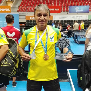 Atleta de MS conquista duas medalhas no Pan-Americano de T&ecirc;nis de Mesa