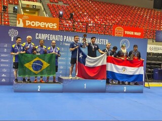 Atleta de MS conquista duas medalhas no Pan-Americano de T&ecirc;nis de Mesa