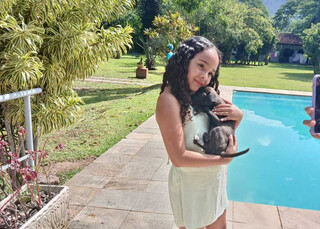 Micaelly largou c&acirc;mera improvisada para ser atriz mirim no Rio