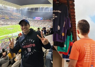 H&aacute; quase 10 anos, Gabriel re&uacute;ne uma galera para assistir ao Super Bowl 