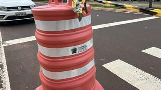 Assembleia coloca cones para impedir que &ldquo;folgados&rdquo; estacionem em local proibido