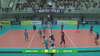 Em sequ&ecirc;ncia negativa, Sesc MS V&ocirc;lei &eacute; derrotado por time de Fortaleza