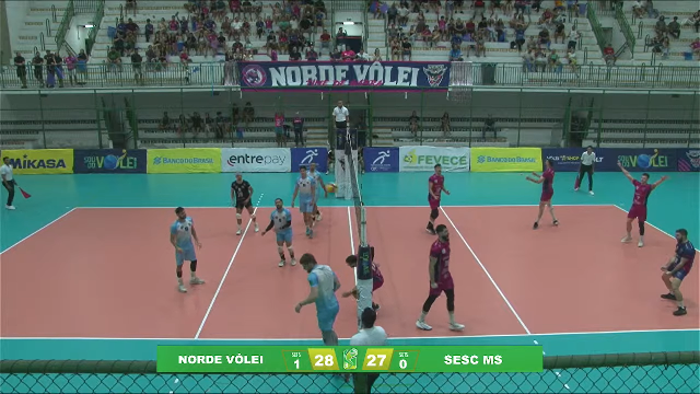 Em sequ&ecirc;ncia negativa, Sesc MS V&ocirc;lei &eacute; derrotado por time de Fortaleza