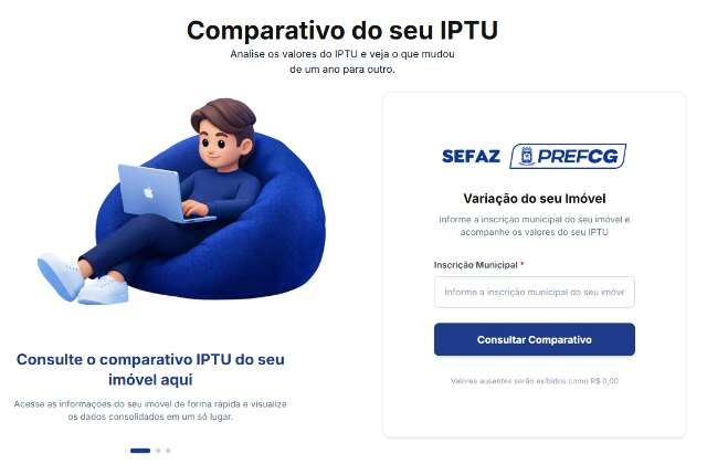 Novo site da prefeitura compara IPTU 2025 e 2026; saiba como acessar