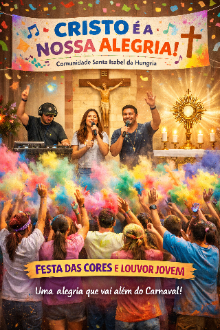 Entre cores e f&eacute;, encontro prop&otilde;e Carnaval diferente para jovens em Campo Grande