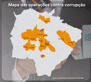 Com 16 opera&ccedil;&otilde;es, Gaeco e Gecoc tra&ccedil;am o mapa da corrup&ccedil;&atilde;o em MS 
