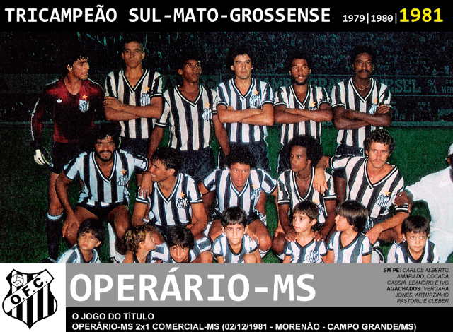 Oper&aacute;rio tenta repetir tricampeonato que n&atilde;o vem desde 1981