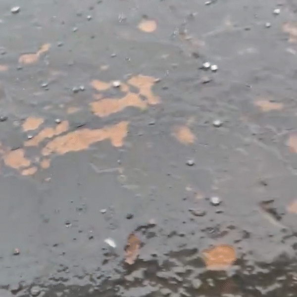 Granizo chega forte, causando medo na Quarta-feira de Cinzas na Capital