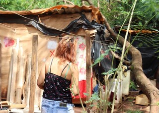 Sem solu&ccedil;&atilde;o definitiva, fam&iacute;lias seguem sob risco de &aacute;rvores em barracos