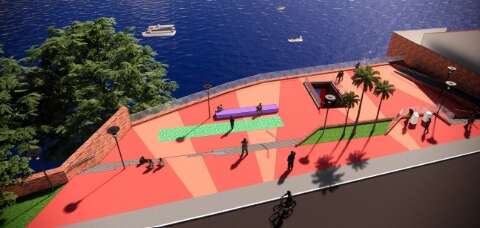 Com mirante, quiosque e playground, orla de Lad&aacute;rio vai custar R$ 13 milh&otilde;es