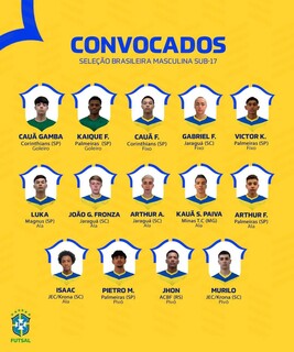 Jogador campo-grandense &eacute; convocado para Sele&ccedil;&atilde;o Brasileira de Futsal