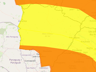 Instabilidades avan&ccedil;am e provocam mais pancadas de chuva em MS