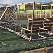 Parque aqu&aacute;tico &eacute; interditado ap&oacute;s ventania causar destrui&ccedil;&atilde;o no interior de MS