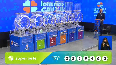 Veja as dezenas sorteadas hoje na Lotomania, Quina, Super Sete e mais