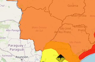 Inmet amplia alerta e coloca todo MS sob risco de temporal Inmet amplia alerta e coloca todo MS sob risco de temporal