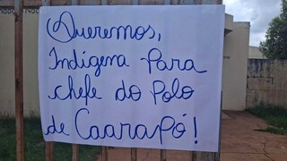 Ind&iacute;genas protestam contra a indica&ccedil;&atilde;o de chefe do Polo de Caarap&oacute;