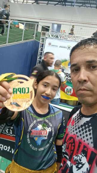 Thalyta e o mestre Cleber Castanho