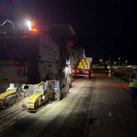 Obras noturnas v&atilde;o alterar tr&aacute;fego no anel vi&aacute;rio da BR-163