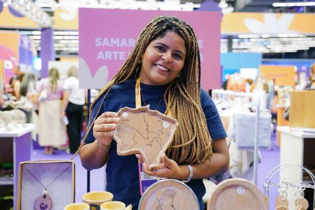 Samara faz arte em cer&acirc;mica para ningu&eacute;m esquecer o que tem em MS 