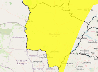 Fim de semana ser&aacute; de calor de at&eacute; 38&deg;C e risco de tempestades em MS