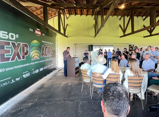 No lançamento da Expoagro, Riedel destaca força do agro e parceria com Dourados No lançamento da Expoagro, Riedel destaca força do agro e parceria com Dourados